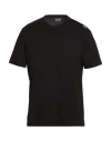 Ea7 Man T-shirt Black Size S Cotton In Black