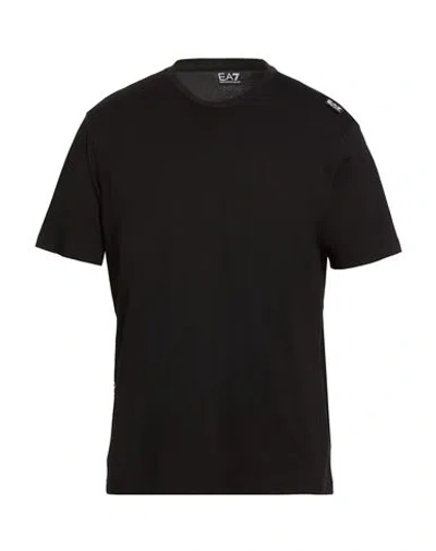 EA7 EA7 MAN T-SHIRT BLACK SIZE S COTTON