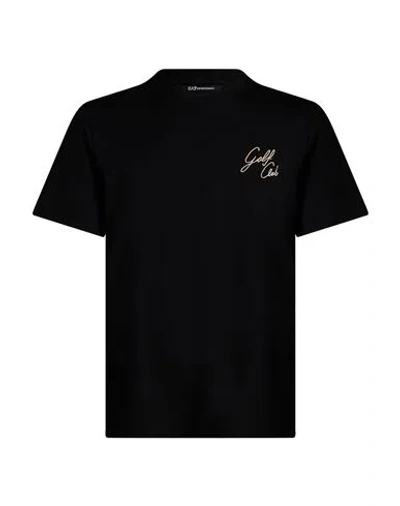 Ea7 Man T-shirt Black Size Xl Viscose, Polyamide, Elastane