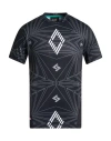 Ea7 Man T-shirt Black Size Xs Recycled Polyester, Elastane In Black