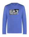 Ea7 Man T-shirt Blue Size 3xl Cotton, Elastane
