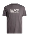 Ea7 Man T-shirt Grey Size Xs Cotton, Elastane In Gray