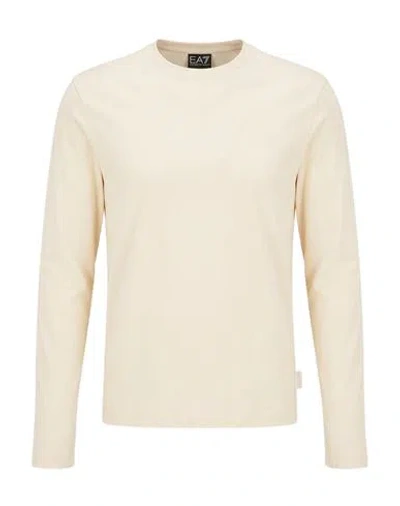 Ea7 Man T-shirt Ivory Size 3xl Cotton In White