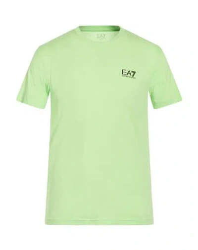 Ea7 Man T-shirt Light Green Size Xxl Cotton
