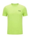 Ea7 Man T-shirt Lime Green Size M Cotton, Elastane