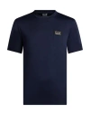 Ea7 Man T-shirt Midnight Blue Size 3xl Modal, Polyester