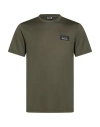 Ea7 Man T-shirt Military Green Size 3xl Modal, Polyester