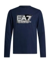 Ea7 Man T-shirt Navy Size 3xl Cotton, Elastane In Blue