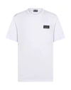 Ea7 Man T-shirt White Size 3xl Modal, Polyester