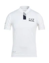 Ea7 Man T-shirt White Size 3xl Polyester, Elastane