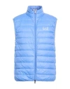 Ea7 Man Vest Light Blue Size L Polyamide