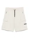 Ea7 Cargo Track Shorts In Neutral