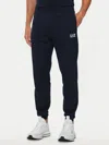 Ea7 Men's Sports Pants  8npp66 Pjvrz Core Id 1562 Armor Blue In Blue