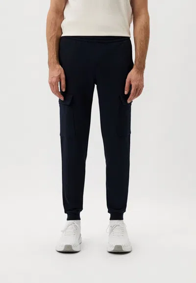 Ea7 Men's Sports Pants  8npp68 Pjvtz Core Id 1562 Armor Blue In Black