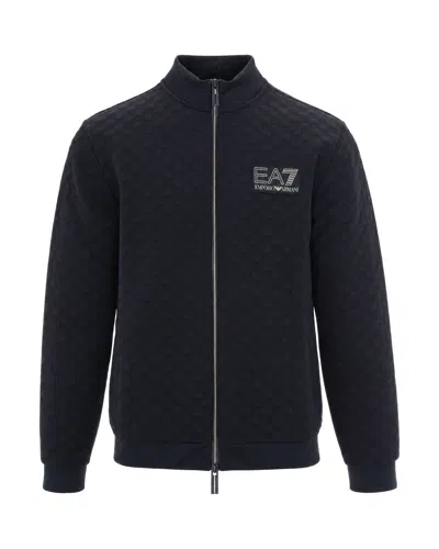 Ea7 Men's Zip-front Track Jacket In Blue