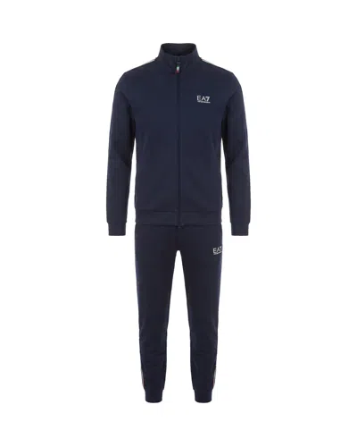 Ea7 Men's Zip-up Track Jacket And Jogger Set In Armani Blue