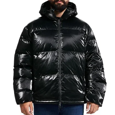 Pre-owned Ea7 Mens Bomber Puffer Jacket (black)