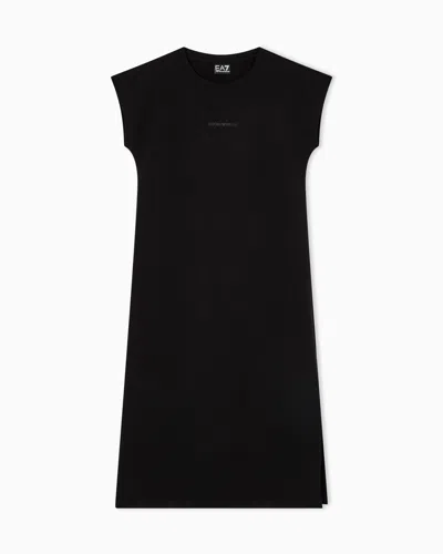 Ea7 Midi Dresses In Black