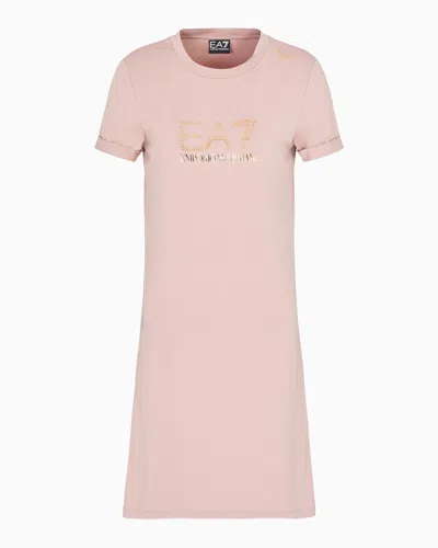 Ea7 Midi Dresses In Pink