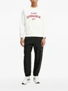 Ea7 Milano Gymnasium-motif Sweatshirt In White