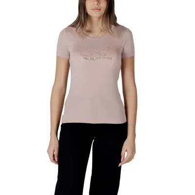 Ea7 Pink Modal T-shirt