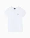Ea7 Natural Ventus7 Technical Fabric T-shirt In White