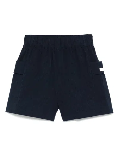EA7 NAVY BLUE COTTON SHORTS