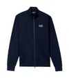 Ea7 Navy Blue Logo Sweatshirt In Multi