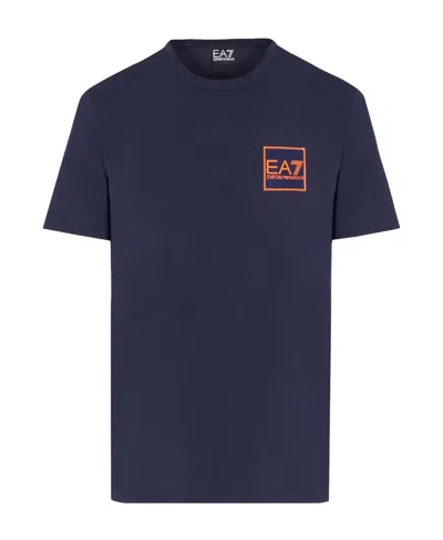 Ea7 Navy Blue Logo T-shirt