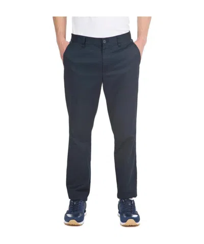 Ea7 Navy Blue Slim Casual Pants In Black