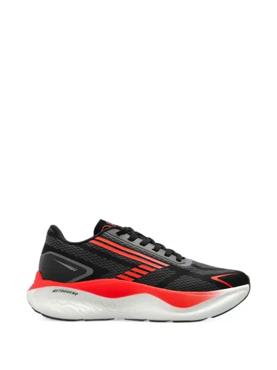 Ea7 Nitro Wave 2 Logo-print Panelled Sneakers In Black