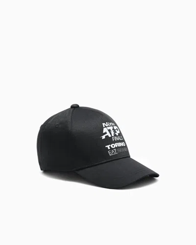 Ea7 Nitto Atp Finals Baseball Cap With Event Logo In Black