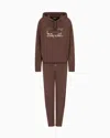 Ea7 Organic Cotton-blend Tracksuit With Oversized Logo