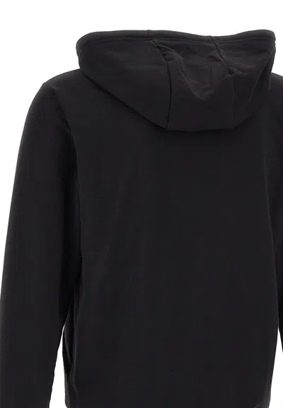 Ea7 Organic Cotton Sweatshirt In Black