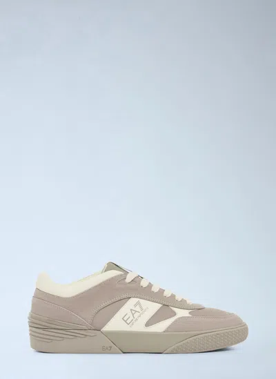 Ea7 Otg Velo Sneakers In Brown