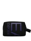 Ea7 Oversized-logo Washbag In Pink
