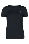 Ea7 Vigor7 Logo-print T-shirt In Black