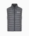 Ea7 Packable Core Identity Gilet In Grey