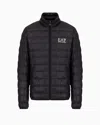 Ea7 Packable Core Identity Puffer Jacket In Black
