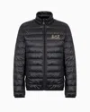 Ea7 Packable Core Identity Puffer Jacket In Black