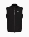 Ea7 Official Store Premium Shield Packable Gilet In Black