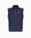 Ea7 Premium Shield Packable Gilet In Blue