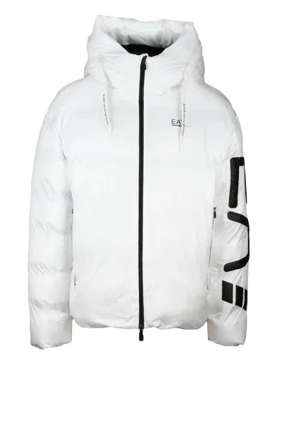 Ea7 Padded Down Jacket - White