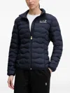 Ea7 Padded Jacket In Blue