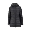 Ea7 Padded Nylon Downjacket With Logo Print In Black