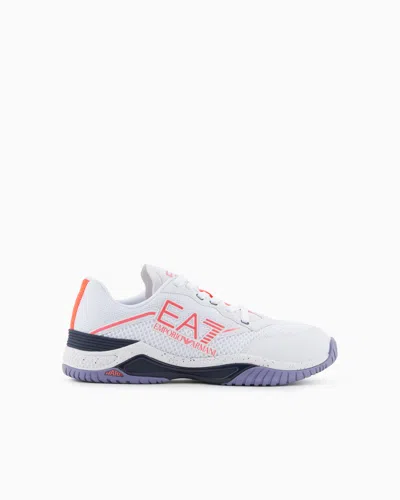 Ea7 Padel Hard Sneakers In White