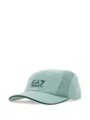Ea7 Panelled Logo Baseball Cap In Blue