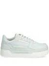 Ea7 Panelled Sneakers In Blue