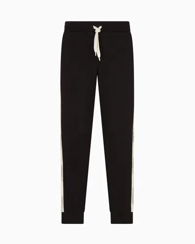 Ea7 Drawstring Sweatpants In Black