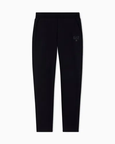 Ea7 Pantalon Logo Series En Coton Mélangé